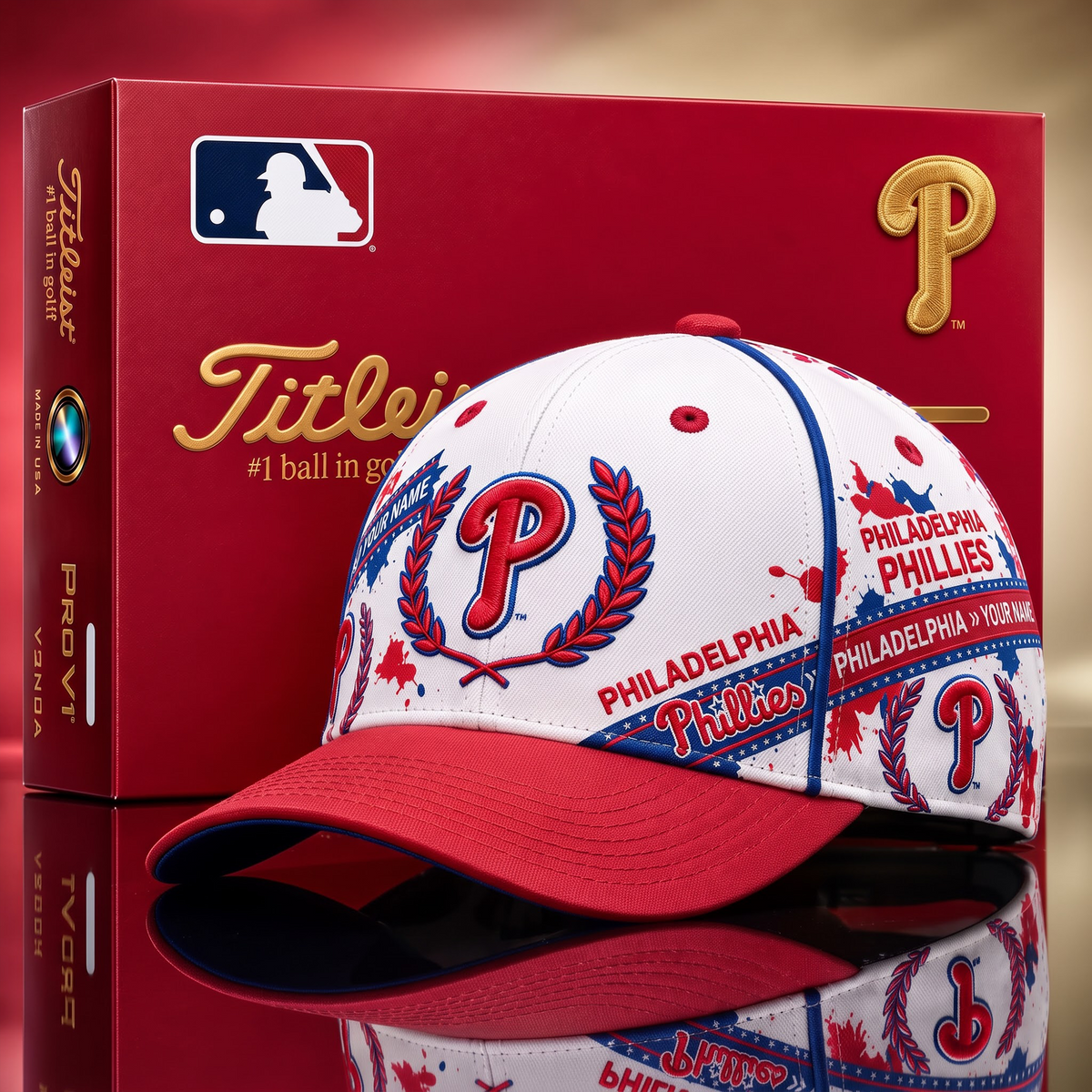 PHI X MLB Baseball Cap – Personalized Name Team Heritage Cap