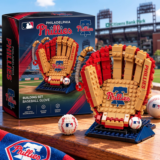 PHI X MLB Teams Baseball Glove Building Block Set