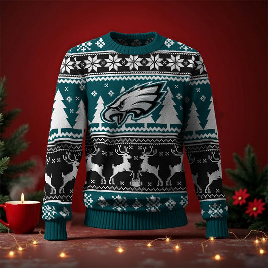 PHI x NFL Premium Ugly Christmas Sweater DatND DVT