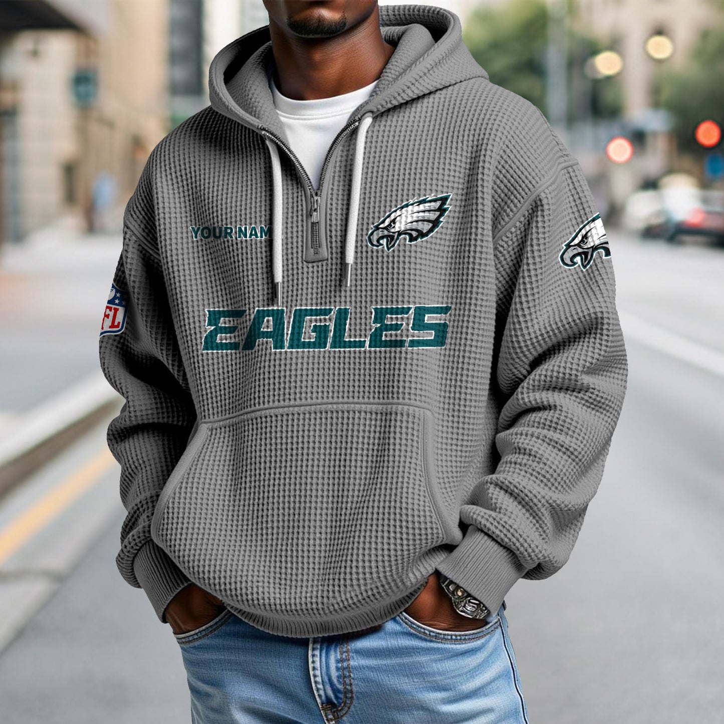 PHI x NFL Waffle Hoodie DatND DVT