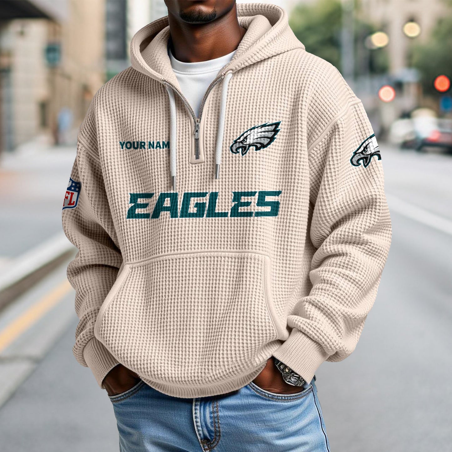 PHI x NFL Waffle Hoodie DatND DVT