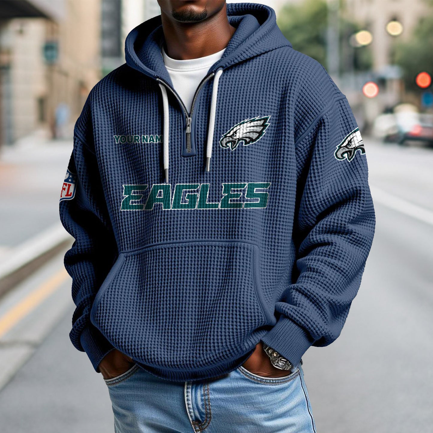 PHI x NFL Waffle Hoodie DatND DVT