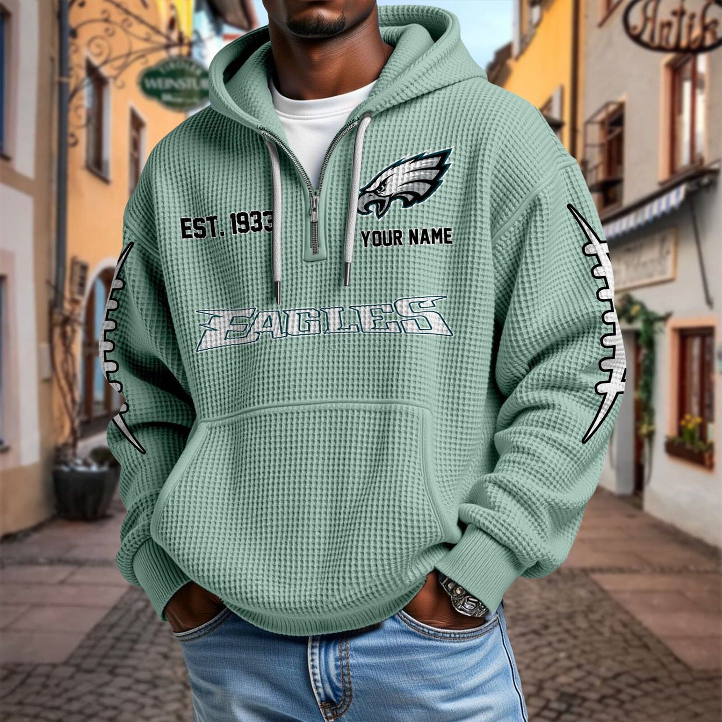 PHI x NFL Waffle Hoodie DatND DVT