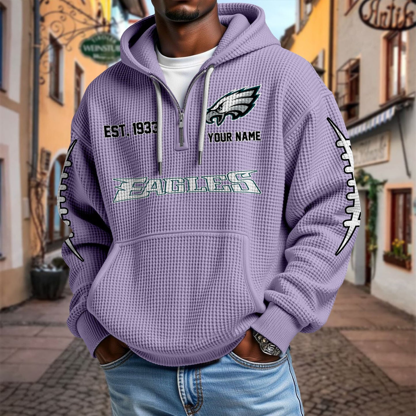 PHI x NFL Waffle Hoodie DatND DVT