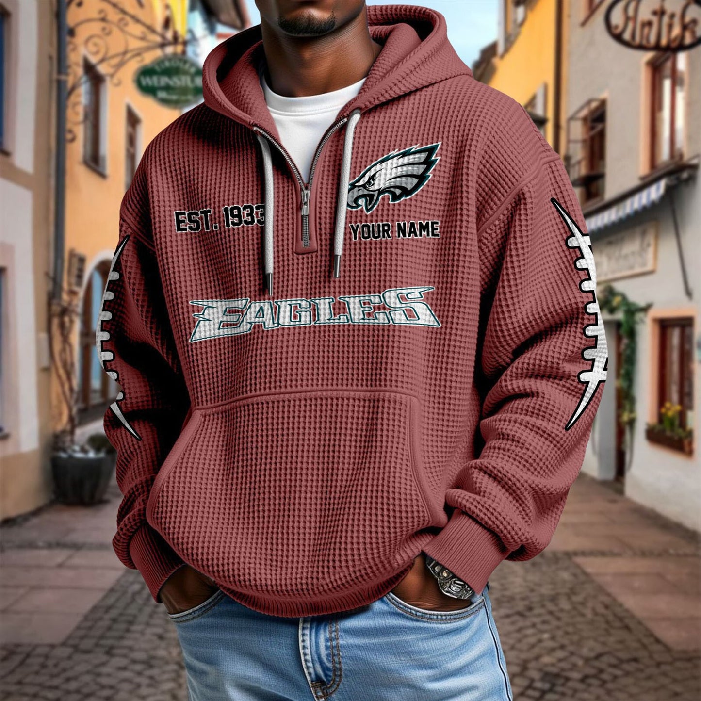 PHI x NFL Waffle Hoodie DatND DVT
