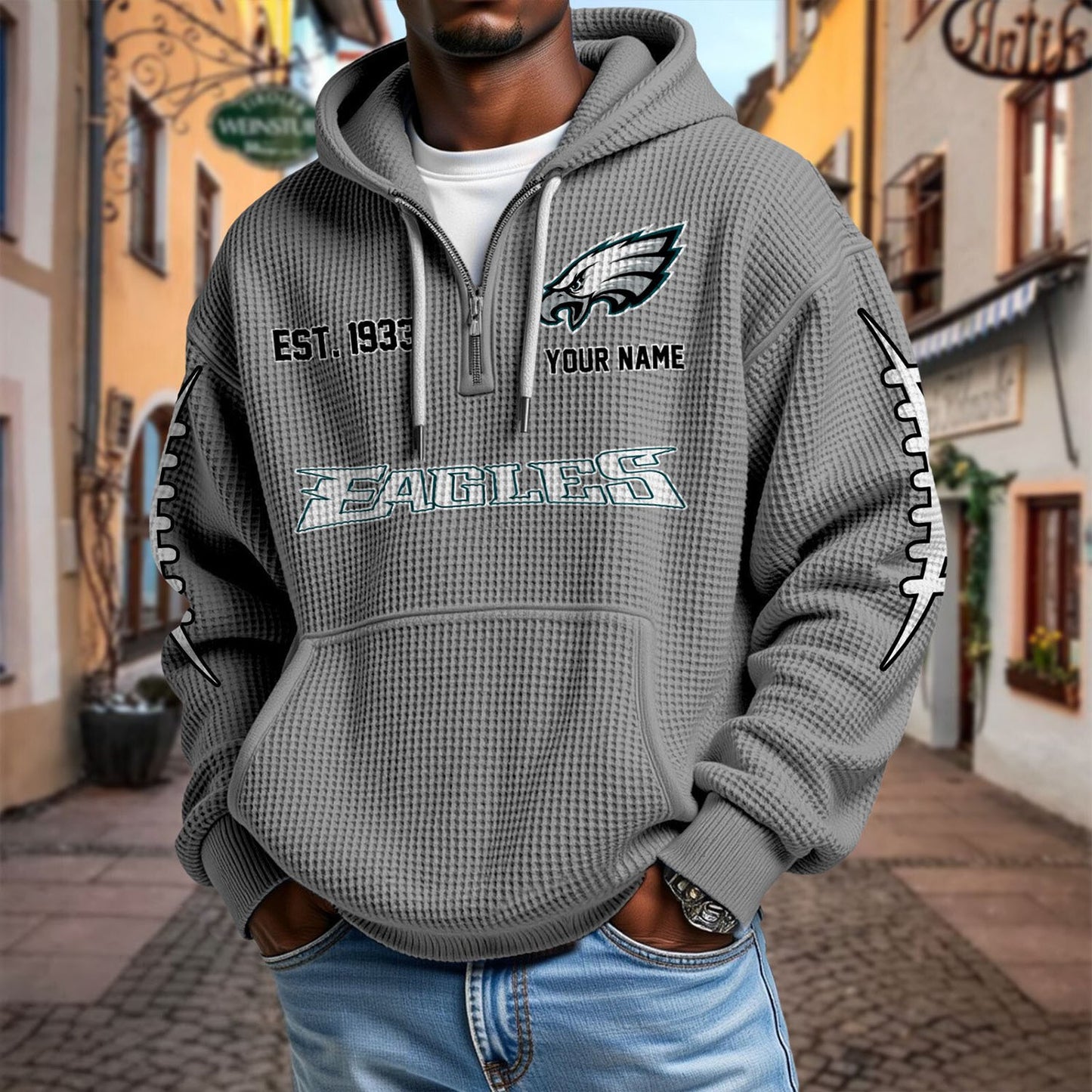 PHI x NFL Waffle Hoodie DatND DVT