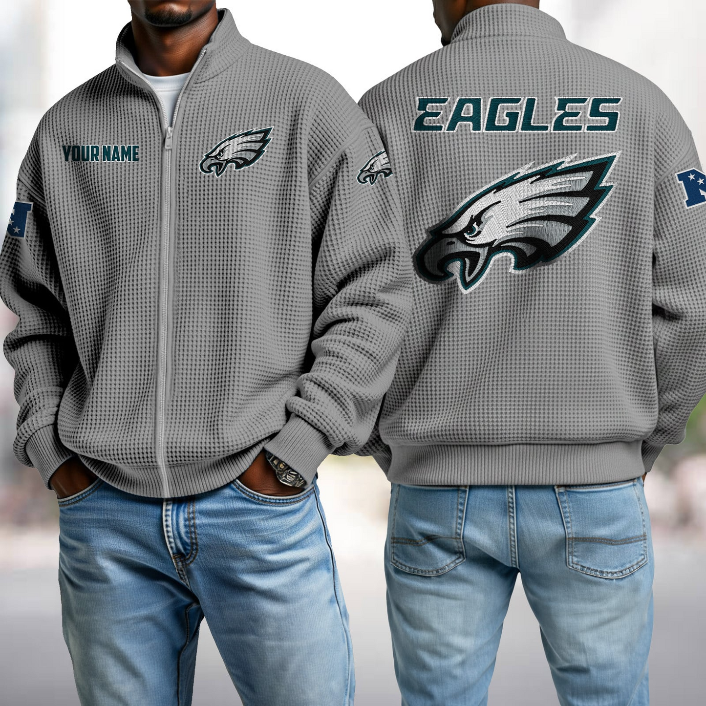 PHI x NFL Waffle Zip-Up Sweatshirt DatND DVT