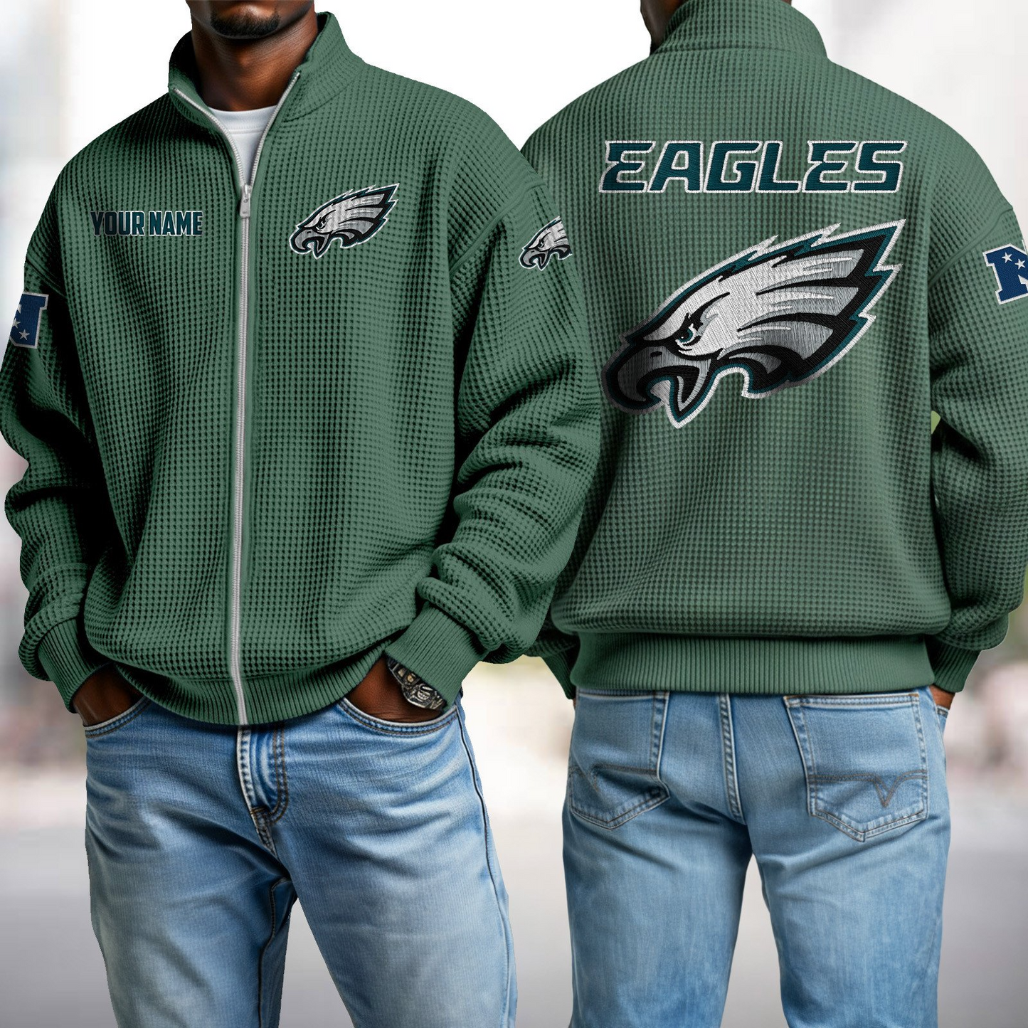 PHI x NFL Waffle Zip-Up Sweatshirt DatND DVT