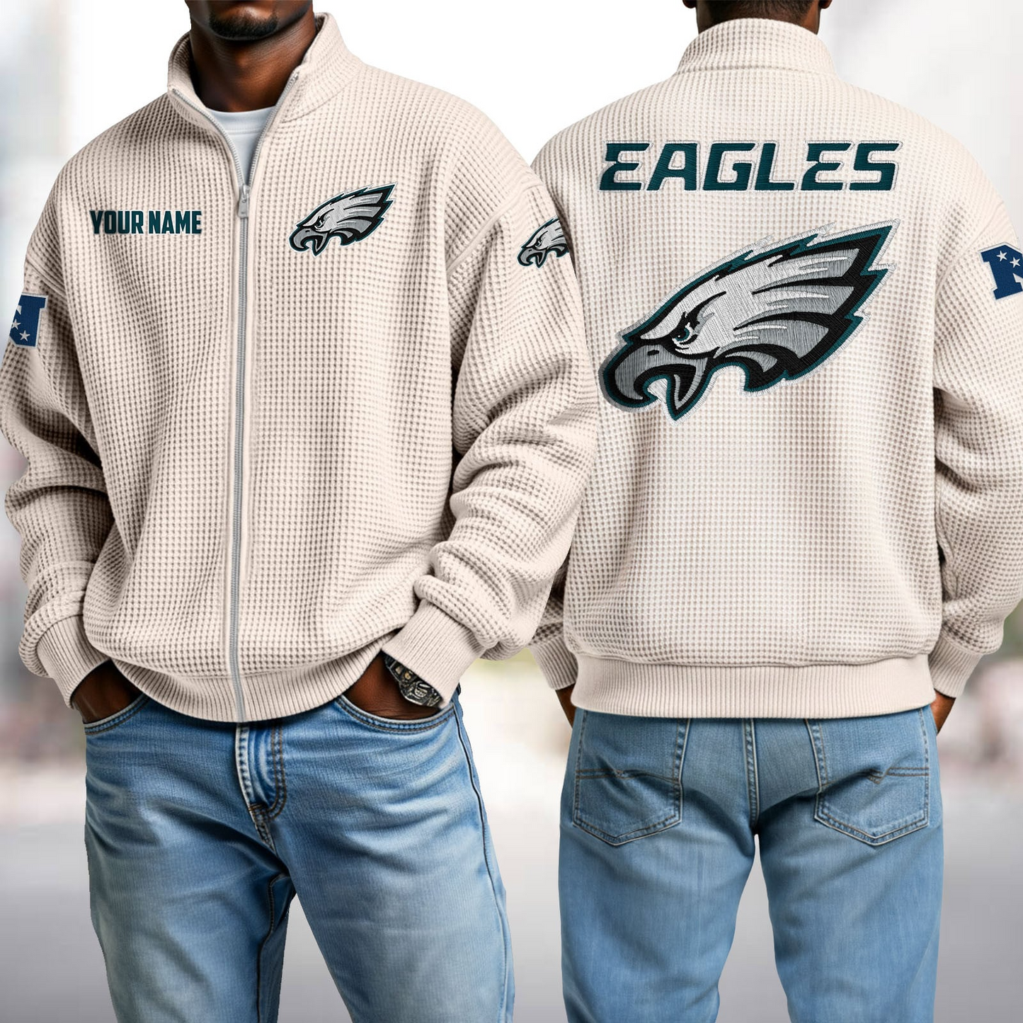 PHI x NFL Waffle Zip-Up Sweatshirt DatND DVT