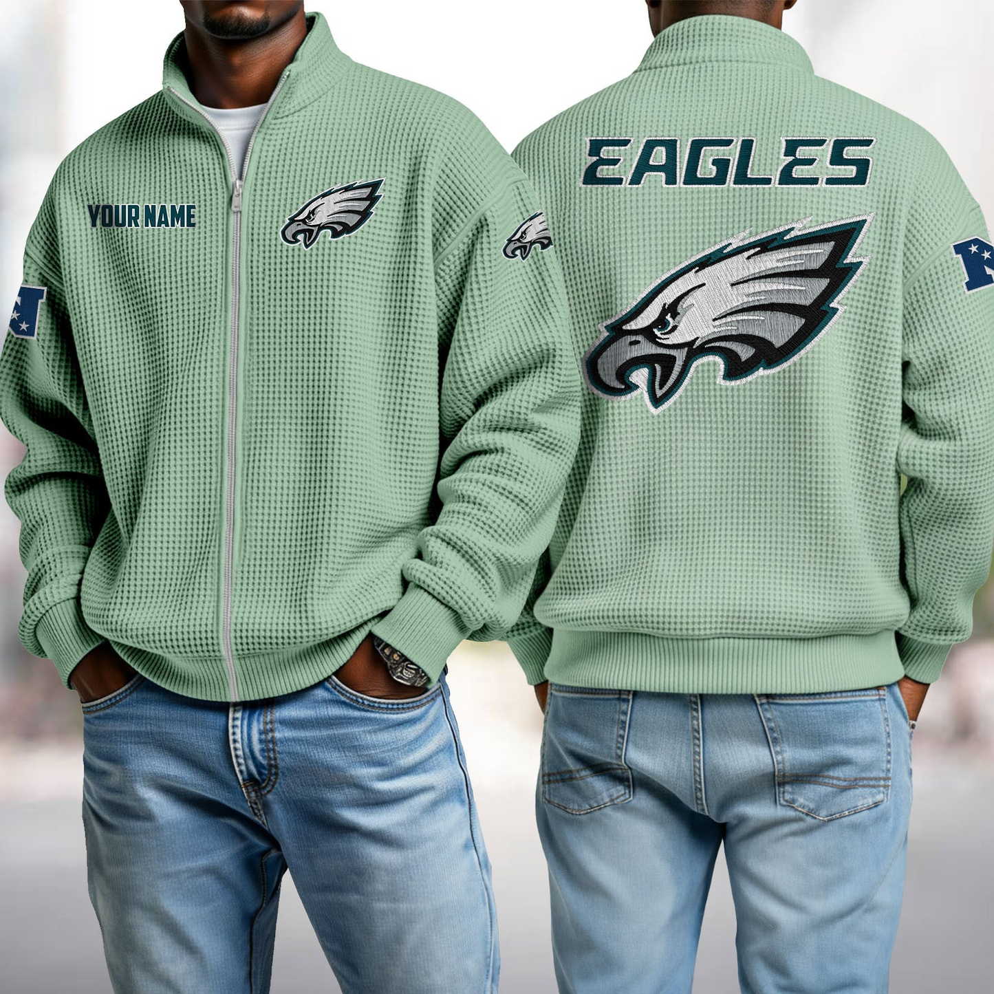 PHI x NFL Waffle Zip-Up Sweatshirt DatND DVT