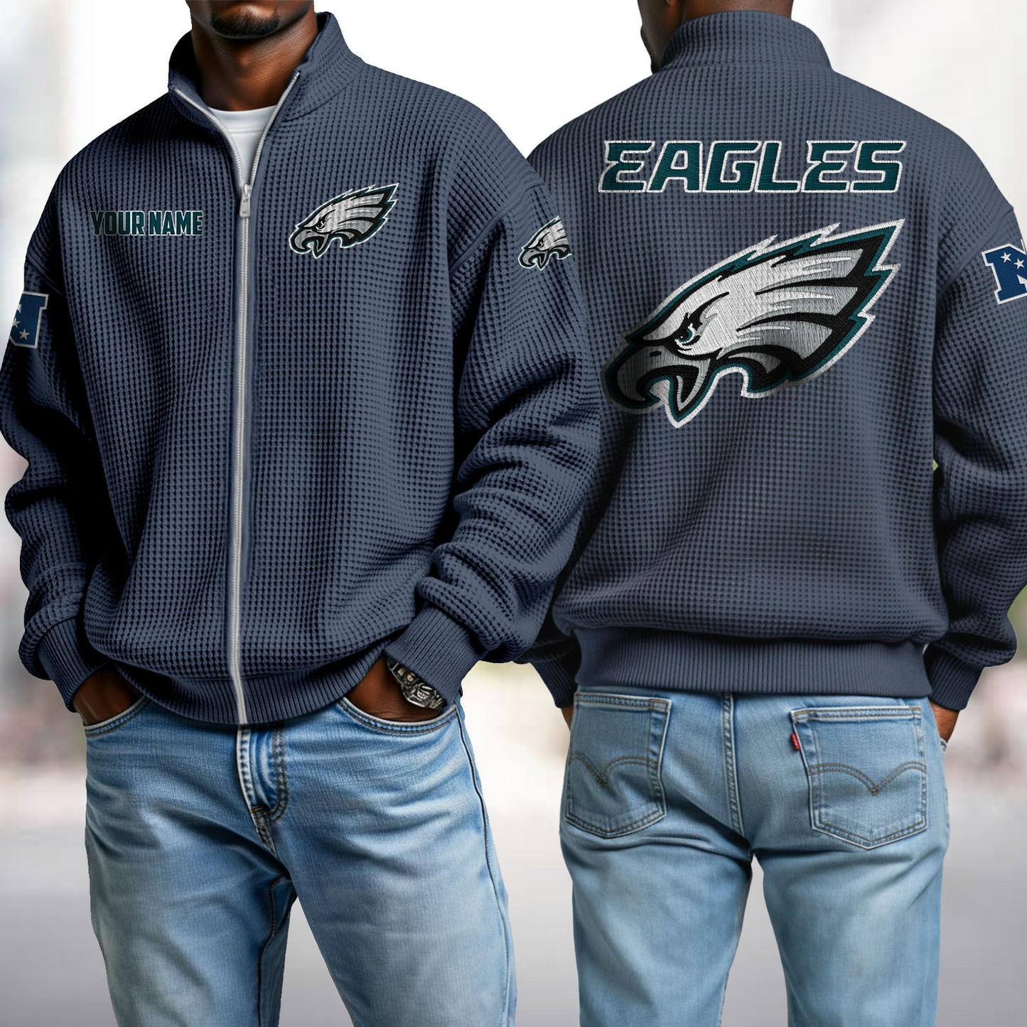 PHI x NFL Waffle Zip-Up Sweatshirt DatND DVT