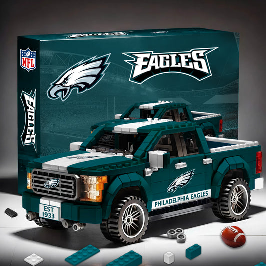 PHI NFL 3D Racing Truck Model Building Block Set 2411 V1 NAK NHM