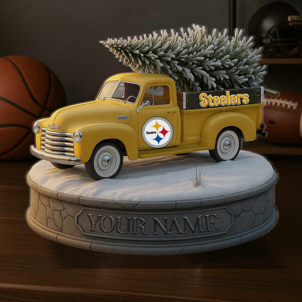 PIT Custom NFL Christmas Acrylic Block Plaque Decor DatND DVT