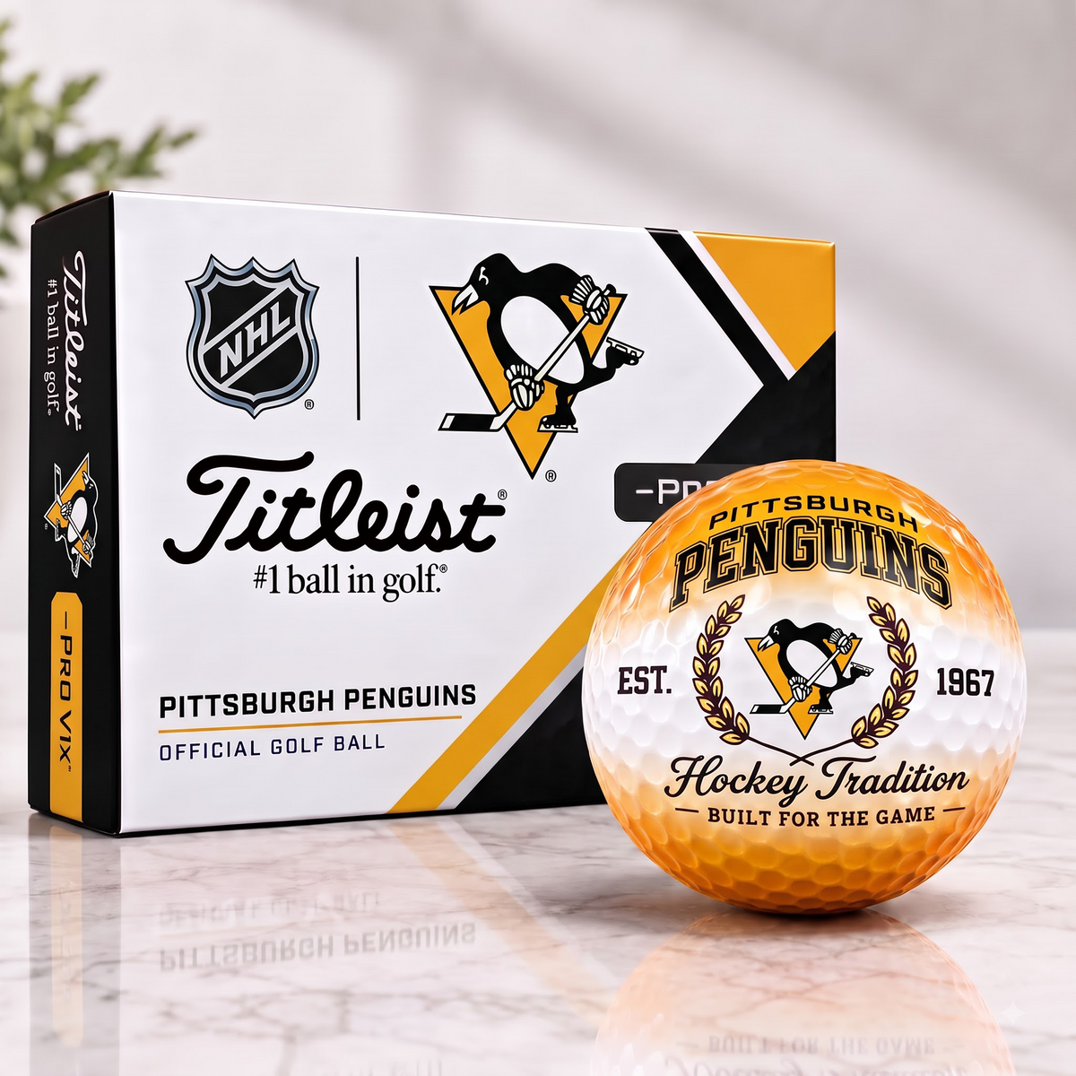 PIT X Custom NHL Football Tradition Golf Ball Set