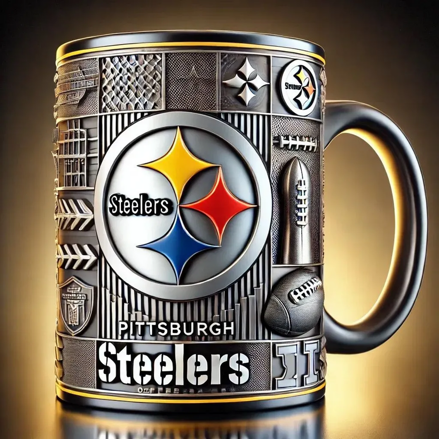 PIT X NFL football team Mug Series – Limited Edition Collectible 0412 NAK NHT