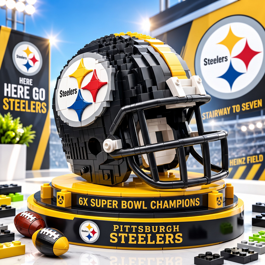 PIT X Premium NFL Football Helmet Building Block Set