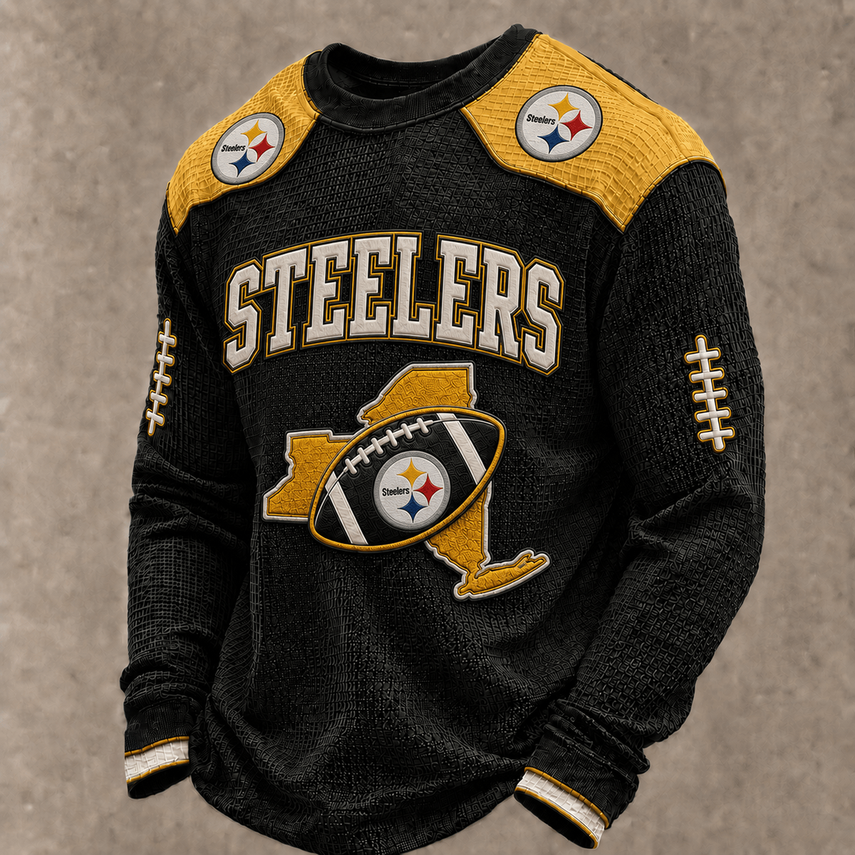 PIT X Premium NFL  Vintage Baseball Stitch Sweatshirt