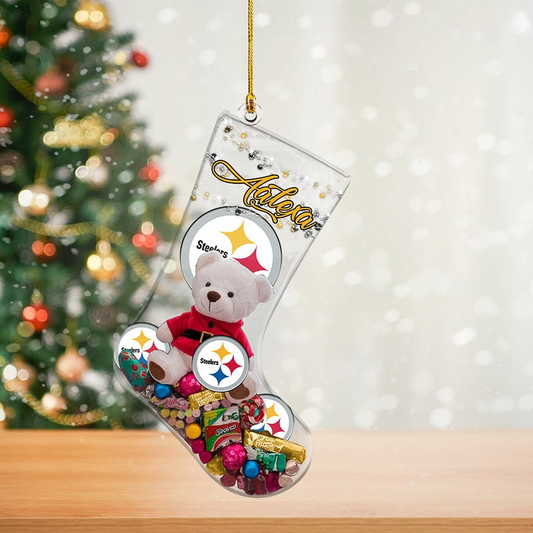 PIT x NFL Christmas Personalized Acrylic Ornament DatND DVT