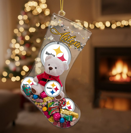 PIT x NFL Christmas Personalized Acrylic Ornament DatND DVT