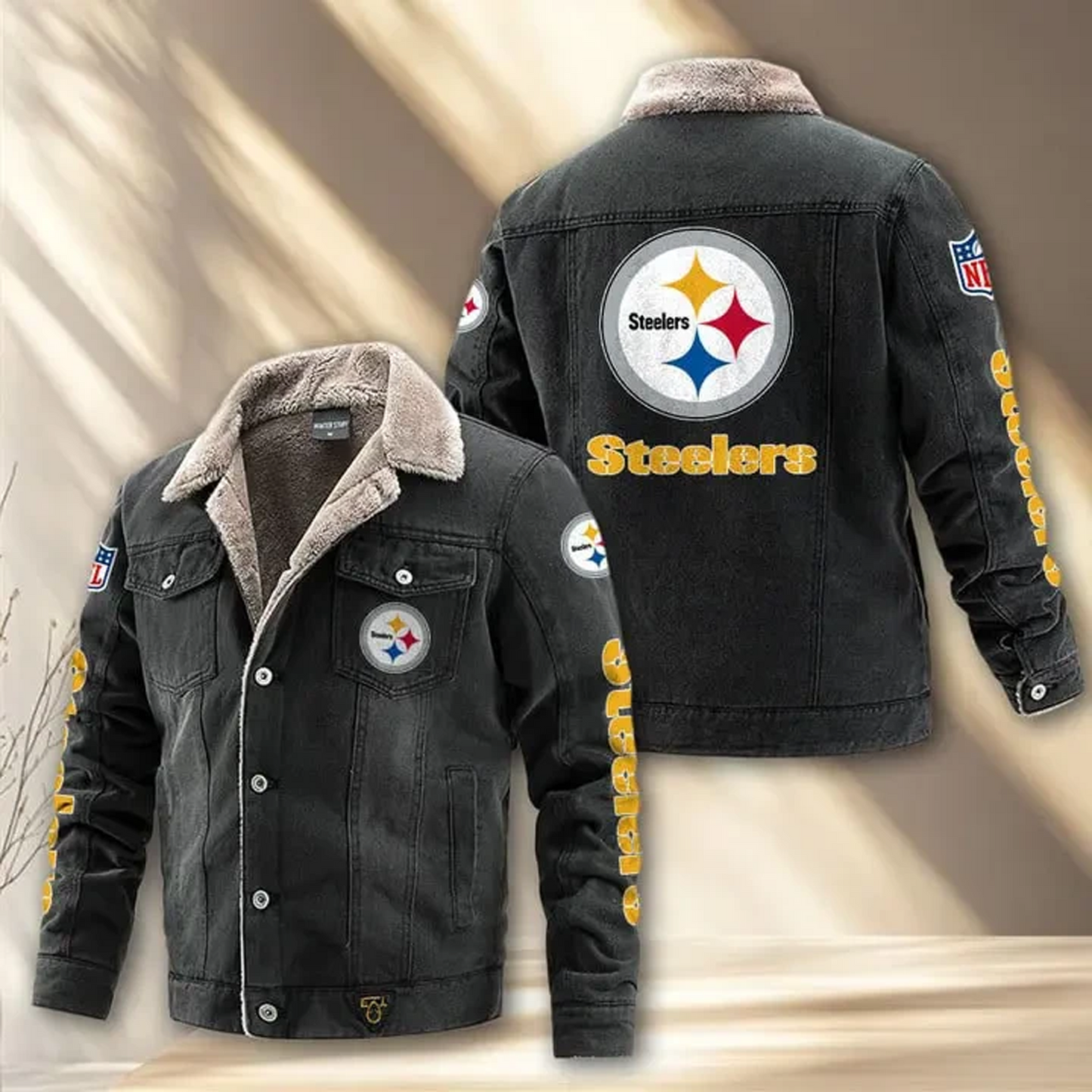 PIT x NFL Fleece Lined Denim Jacket DatND DVT