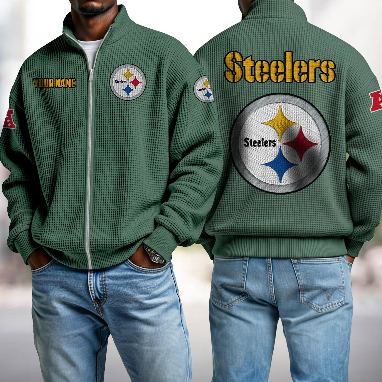 PIT x NFL Waffle Zip-Up Sweatshirt DatND DVT
