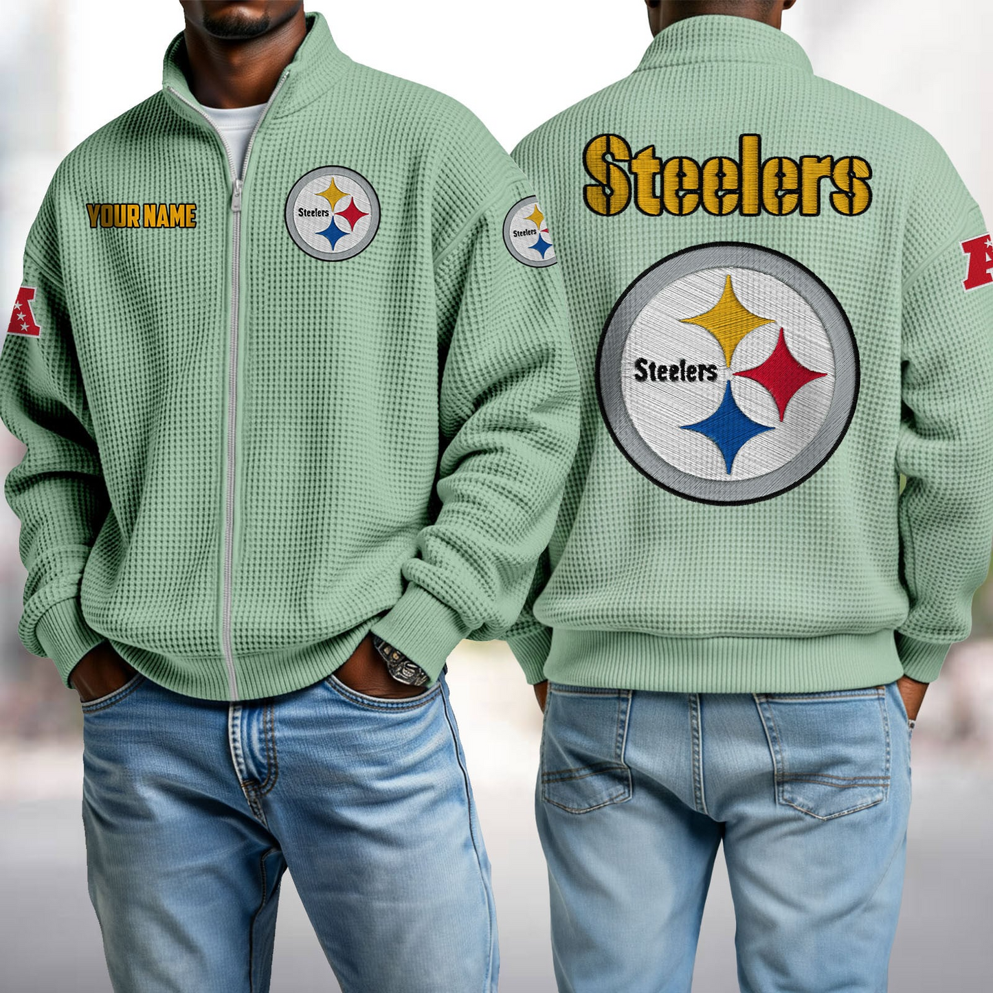 PIT x NFL Waffle Zip-Up Sweatshirt DatND DVT