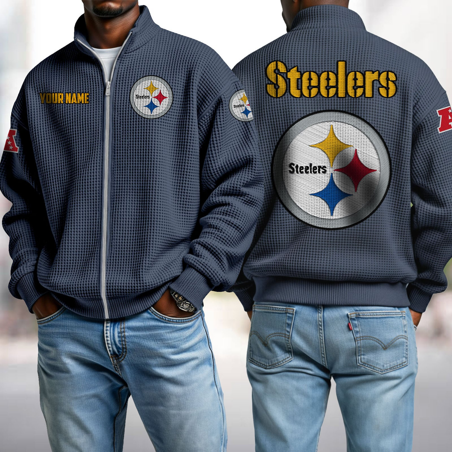 PIT x NFL Waffle Zip-Up Sweatshirt DatND DVT