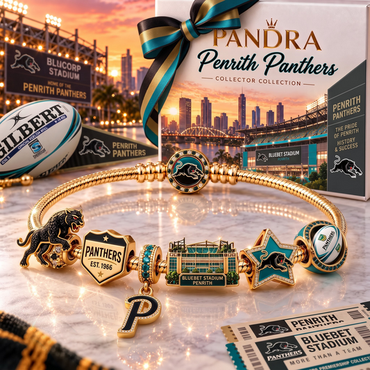 PP x Premium NRL Heritage Gold Charm Bracelet Gift Set