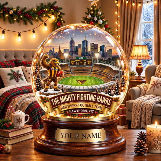 PREMIUM AFL HAW DELUXE PERSONALIZED Crystal Ball Night Light For FanLIMITED EDITION