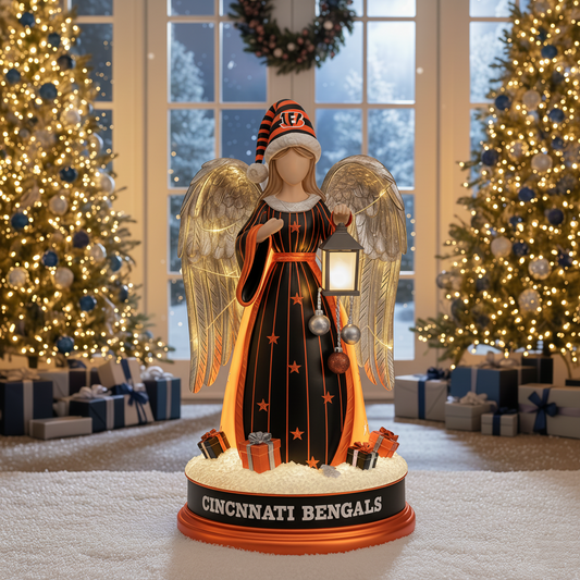PREMIUM Holiday x CIN Guardian Angel Statue Led light - Festive Home Decor NDT NHM