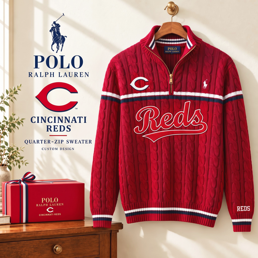 PREMIUM MLB X CR EXCLUSIVE POLO RALPH LAUREN QUATER-ZIP SWEATER SHIRT LIMITED EDITION