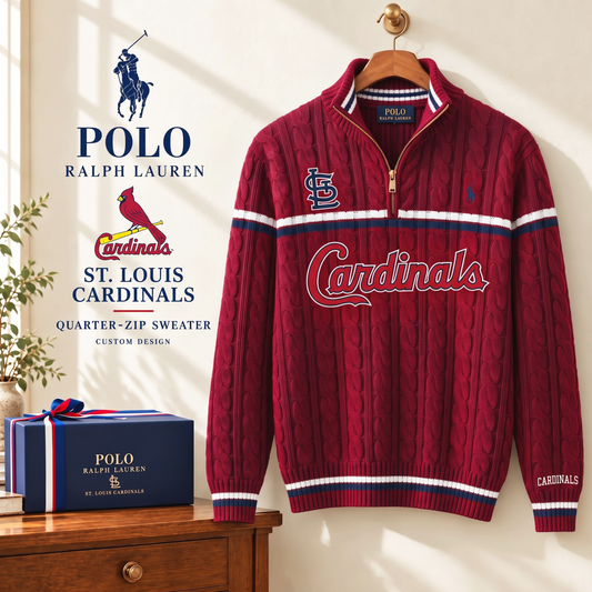 PREMIUM MLB X SLC EXCLUSIVE POLO RALPH LAUREN QUATER-ZIP SWEATER SHIRT LIMITED EDITION
