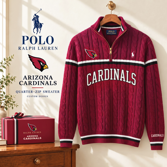 PREMIUM NFL X AC EXCLUSIVE POLO RALPH LAUREN QUATER-ZIP SWEATER SHIRT LIMITED EDITION