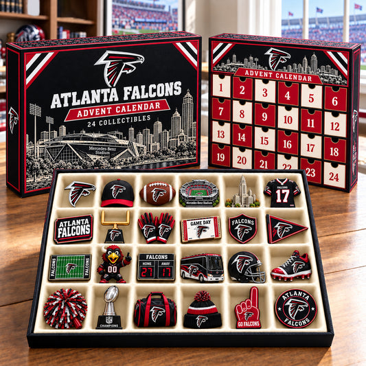 PREMIUM NFL X ATL BESPOKE OFFICIAL NFL 24-Day Game Day Surprise Countdown Box Limited Edition