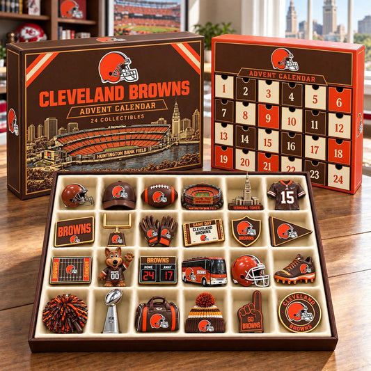 PREMIUM NFL X CLE BESPOKE OFFICIAL NFL 24-Day Game Day Surprise Countdown Box Limited Edition