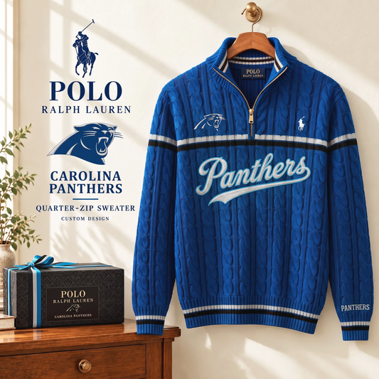 PREMIUM NFL X CP EXCLUSIVE POLO RALPH LAUREN QUATER-ZIP SWEATER SHIRT LIMITED EDITION