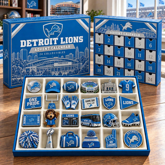 PREMIUM NFL X DET BESPOKE OFFICIAL NFL 24-Day Game Day Surprise Countdown Box Limited Edition