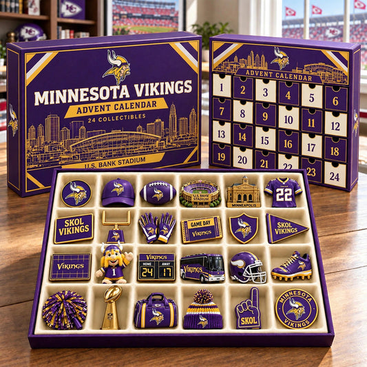 PREMIUM NFL X MIN BESPOKE OFFICIAL NFL 24-Day Game Day Surprise Countdown Box Limited Edition