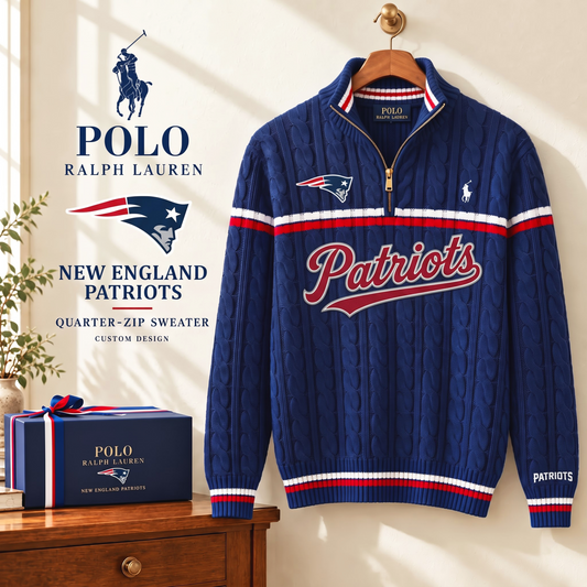 PREMIUM NFL X NEP EXCLUSIVE POLO RALPH LAUREN QUATER-ZIP SWEATER SHIRT LIMITED EDITION