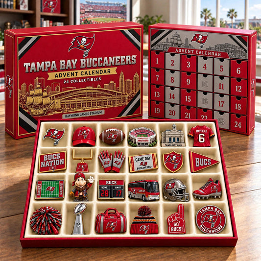 PREMIUM NFL X TB BESPOKE OFFICIAL NFL 24-Day Game Day Surprise Countdown Box Limited Edition