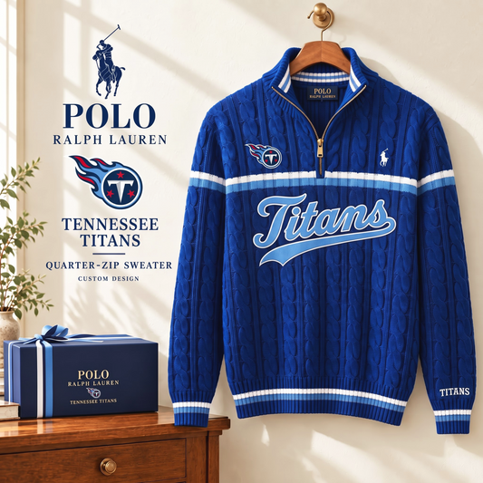PREMIUM NFL X TT EXCLUSIVE POLO RALPH LAUREN QUATER-ZIP SWEATER SHIRT LIMITED EDITION