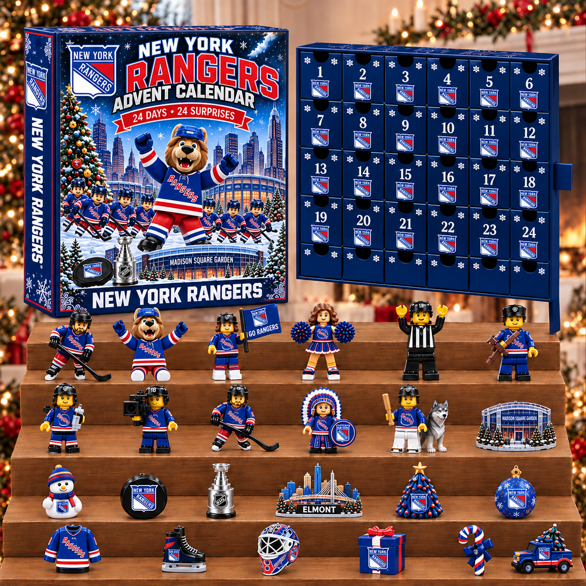 PREMIUM NHL X NYR 24-Day Game Day Surprise Countdown V3 Advent Calendar