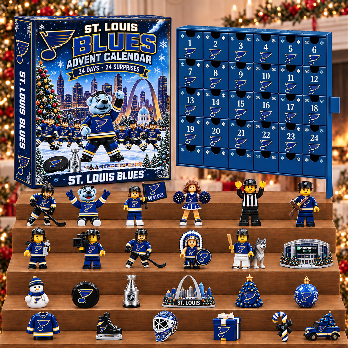 PREMIUM NHL X STL 24-Day Game Day Surprise Countdown V3 Advent Calendar
