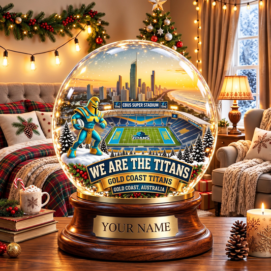 PREMIUM NRL GCT DELUXE PERSONALIZED Crystal Ball Night Light For FanLIMITED EDITION