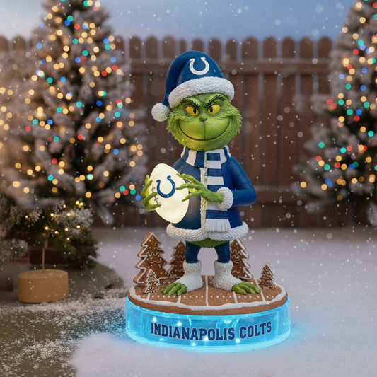 PREMIUM Whoville X COL Holiday Spirit Collectible Grinch Statue led light NDT NHM