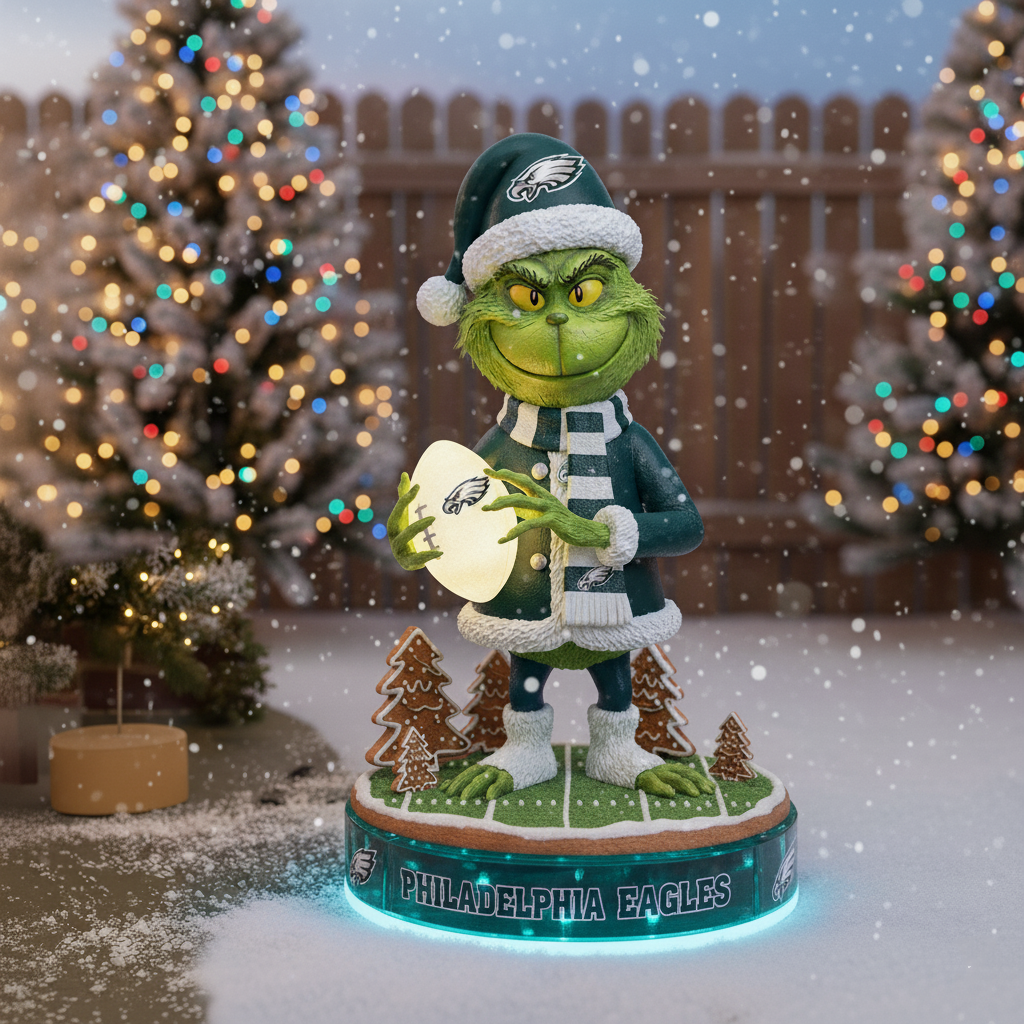 PREMIUM Whoville X PHIL Holiday Spirit Collectible Grinch Statue  LED LIGHTNDT NHM