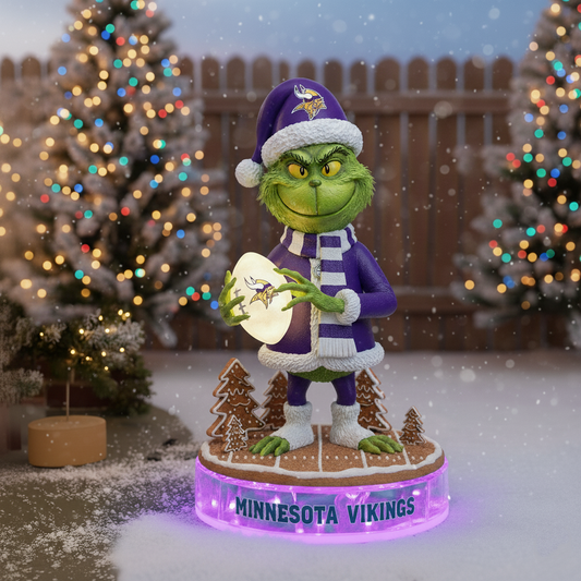 PREMIUM Whoville X VIK Holiday Spirit Collectible Grinch Statue LED LIGHT  NDT NHM