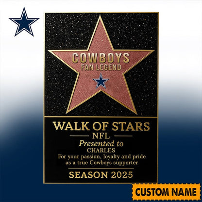 PREMIUM NFL X DAL Walk Of Stars Acrylic Block Plaque Funny Christmas NDT NHM 211125