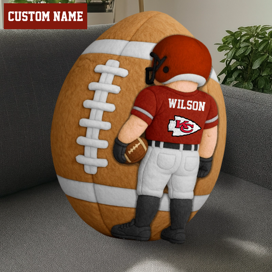 PREMIUM NFL X KCC  American Football Ugly Plush Pillow Personalized Gift For Football Players NDT TDT 211125