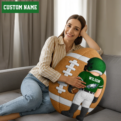 PREMIUM NFL X PHI  American Football Ugly Plush Pillow Personalized Gift For Football Players NDT TDT 211125